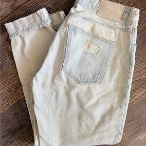 Zara Women's Light Blue Ankle Jeans